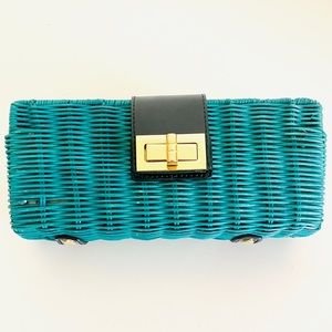 NEW J.Crew Straw Clutch